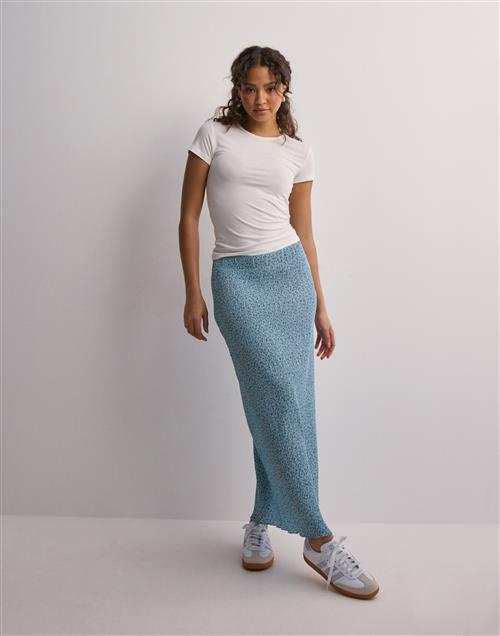 Only - Blå - Onlmolly Midi Slit Skirt Cs Ptm