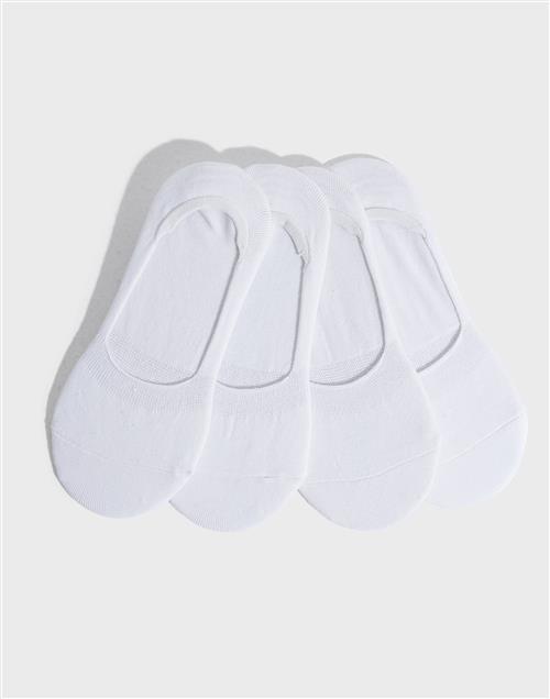 Pieces - Hvid - Pcgilly Footies 4 Pack Noos Bc