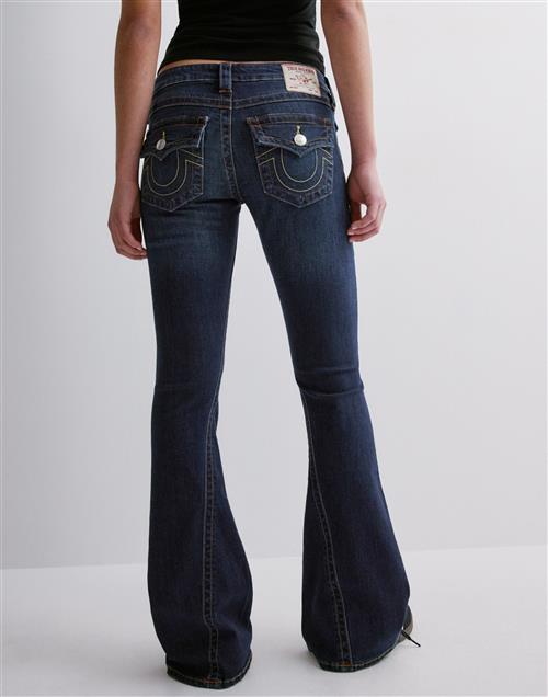 True Religion - Blå - Joey Low Rise Flare