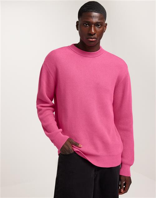 GARMENT PROJECT Round Neck Knit Striktrøjer Pink