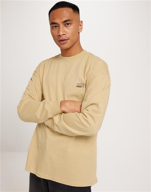 Woodbird WBJoes Tech L/S Tee Langærmede t-shirts Butter