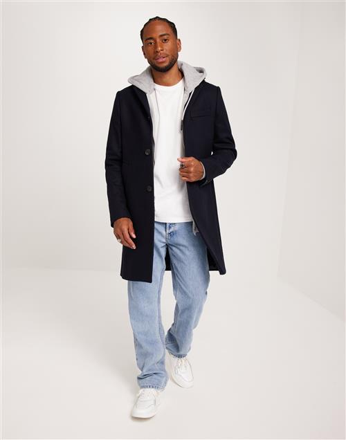 J Lindeberg Holger Melton Coat Frakke Navy