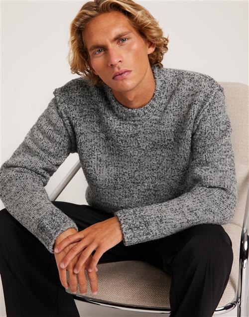 Samsøe Samsøe Max crew neck 14909 Half zip Grey Melange