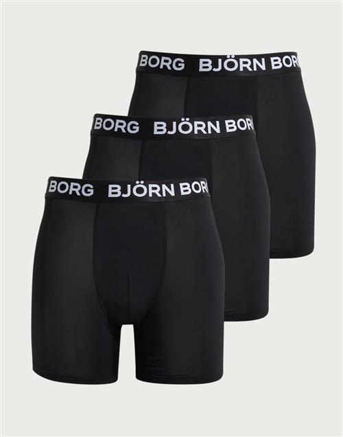 Björn Borg Performance Boxer 3p Underbukser Sort