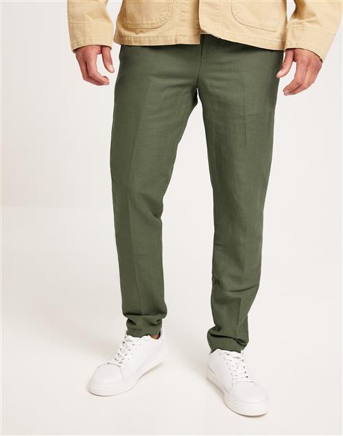 Samsøe Samsøe Smithy linen trousers 12671 Hørbukser Grøn