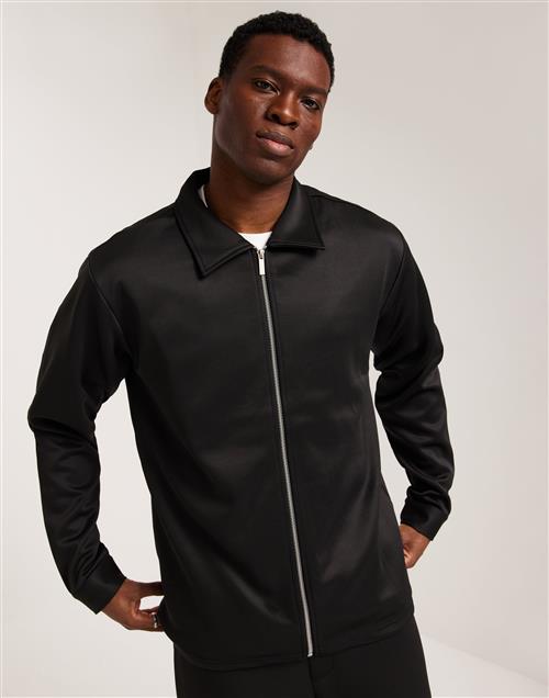 Brand Island Filippo Zip Shirt Trøjer med lynlås Black