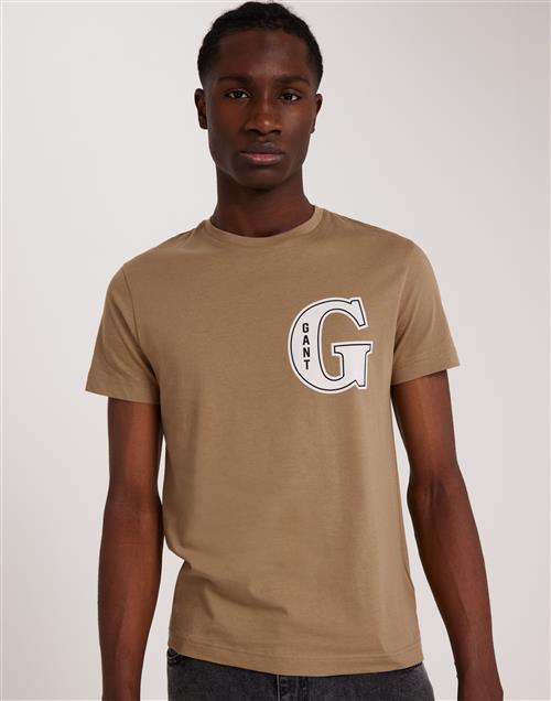 Gant G Graphic T-Shirt Printed t-shirts Khaki