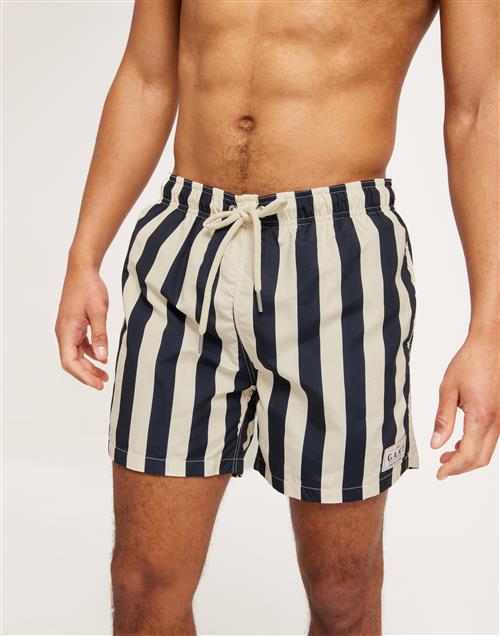 Gant Swim Shorts Block Stripe Joggingshorts Blå