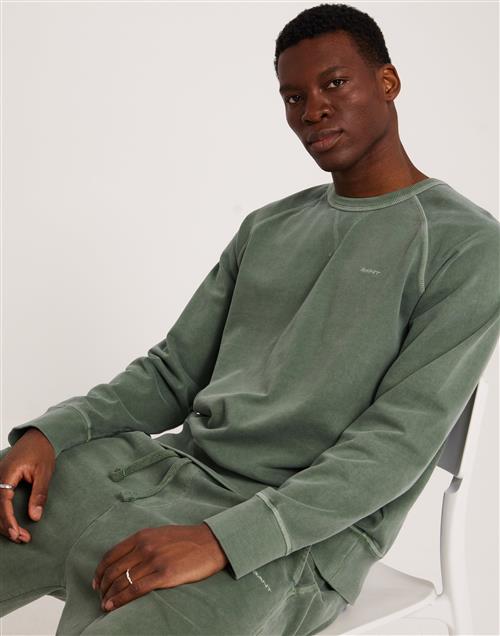 Gant Sunfaded C-Neck Sweat Sweatshirts Grøn