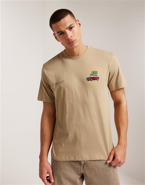 Les Deux Car Wash T-Shirt Printed t-shirts Beige