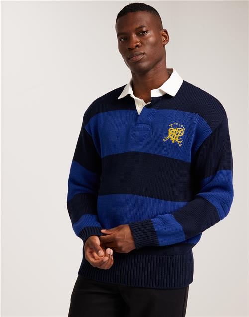 Polo Ralph Lauren Lsmadsnrugby-Long Sleeve-Pullover Striktrøjer Blå