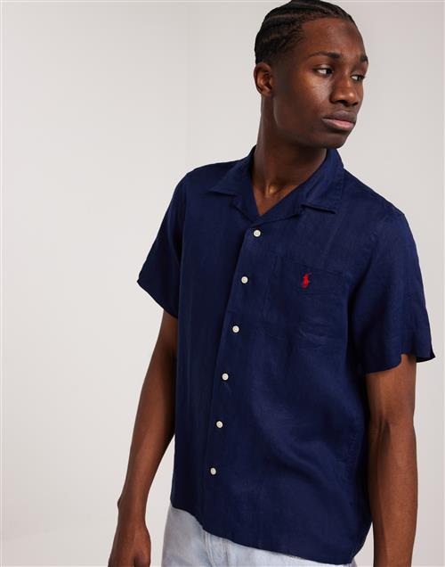 Polo Ralph Lauren 100 Linen Short Sleeve-Sport Shirt Blå skjortor Blå