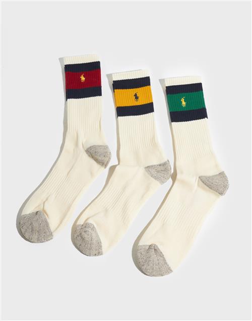 Polo Ralph Lauren Polo Crw 3PK-Crew Sock-3 Pack Sokker Multicolor