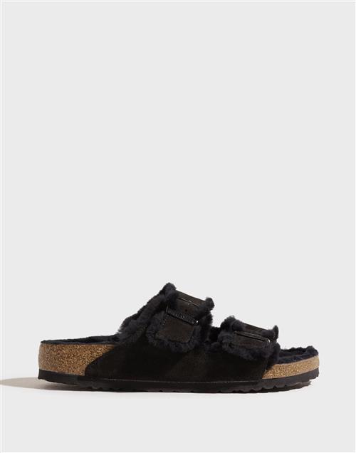 Birkenstock Arizona Fur Sandaler Sort