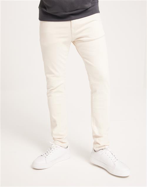 Selected Homme SLH175-Slim Leon 6402 Ecru Soft Jns Slim fit jeans Beige