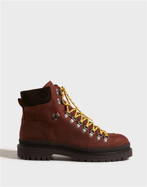 Selected Homme Slhlandon Leather Hiking Boot B Støvler Brun