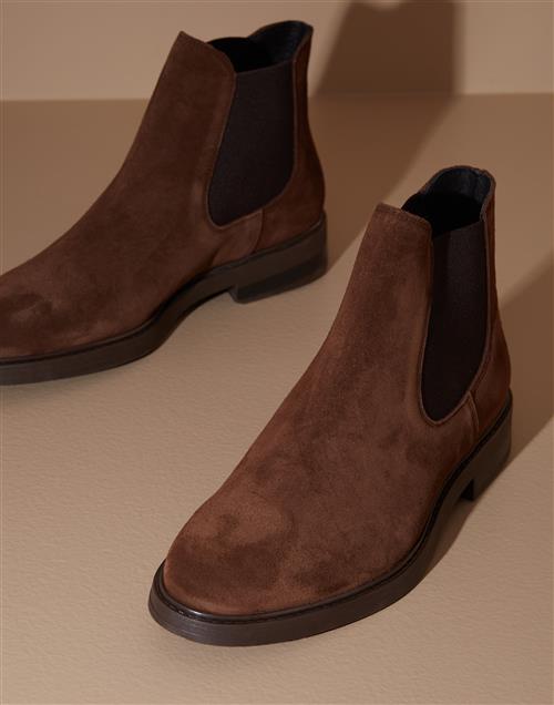 Selected Homme Slhblake Suede Chelsea Boot Noos Chelsea boots Chocolate Brown