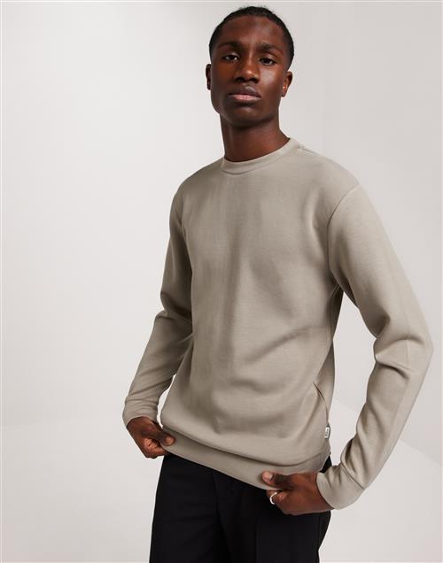 Selected Homme Slhemanuel Soft Crew Neck Sweat Noo Sweatshirts Beige