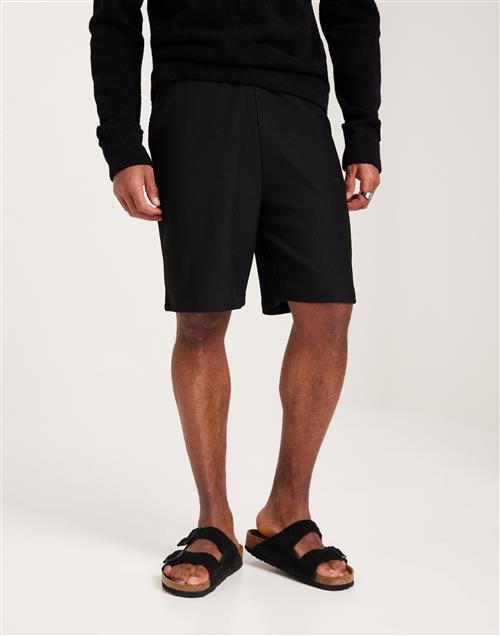 Selected Homme Slhloose-Plisse Shorts Ex Joggingshorts Sort