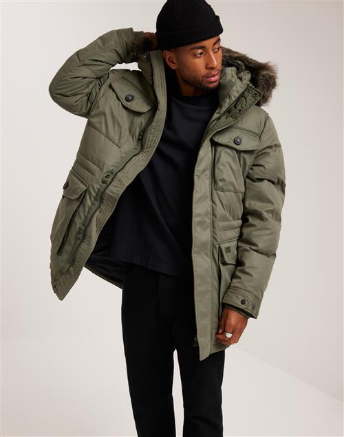 Superdry Chinook Faux Fur Parka Parkajakker Grøn