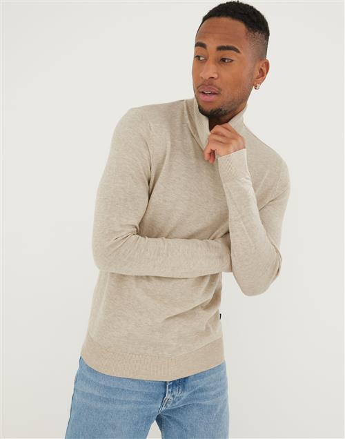 Jack & Jones Jjeemil Knit Roll Neck Noos Striktrøjer Beige