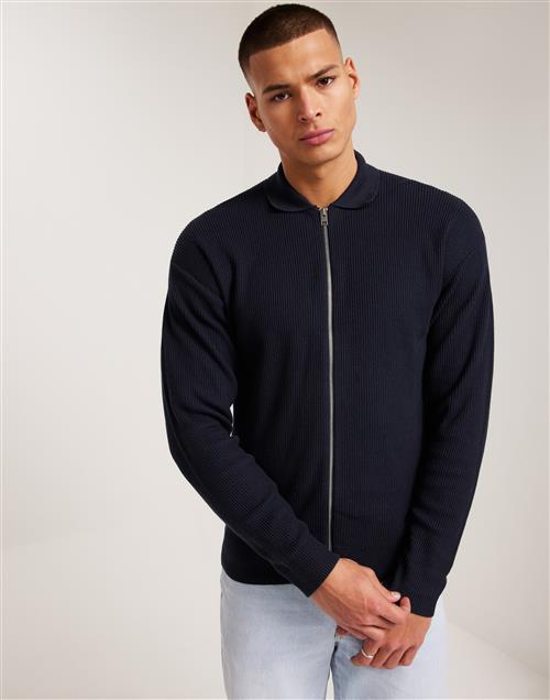 Jack & Jones Jprccspring Perfect Knit Cardigan S Trøjer med lynlås Night Sky