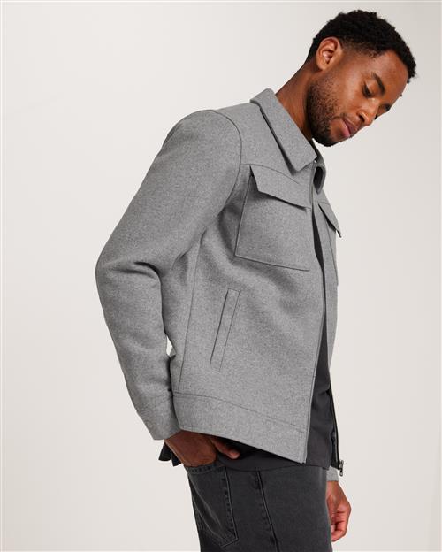 Jack & Jones Jjemorrison Wool Jacket Sn Skjortejakker Light Grey Melange