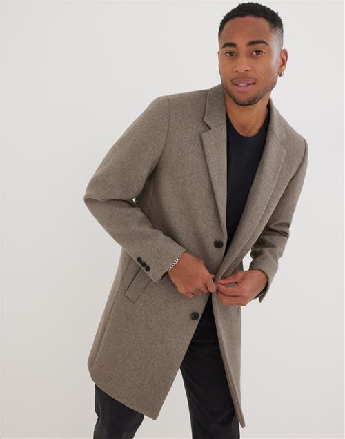 Jack & Jones Jjemoulder Wool Coat Sn Frakke Greige