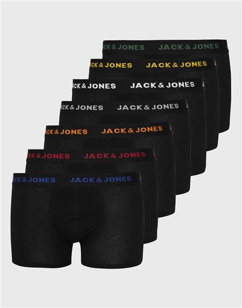 Jack & Jones Jacbasic Trunks 7 Pack Underbukser Sort