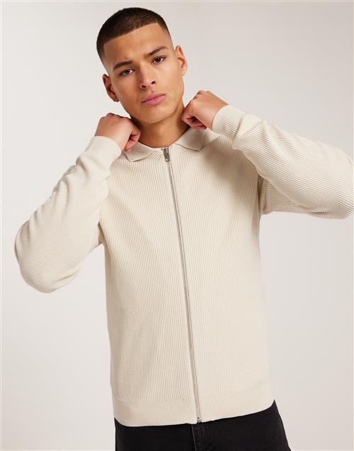 Jack & Jones Jprccspring Perfect Knit Cardigan S Trøjer med lynlås Almond Milk