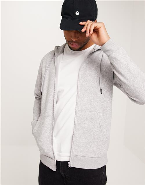 Jack & Jones Jjebradley Sweat Zip Hood Noos Hoodies Grå