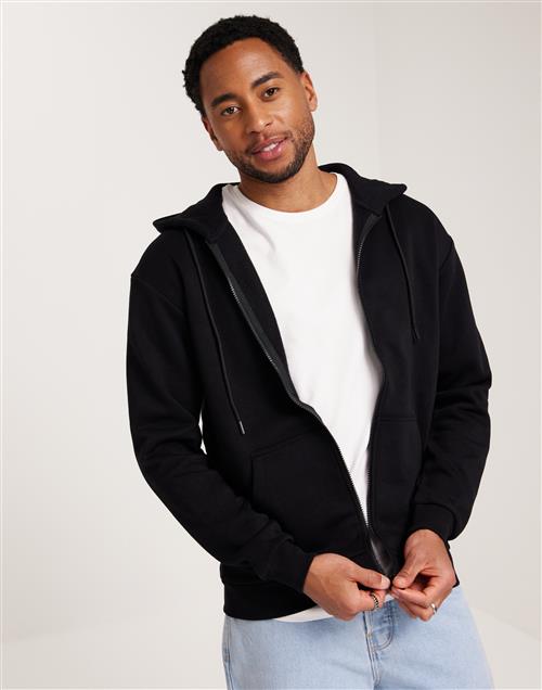 Jack & Jones Jjebradley Sweat Zip Hood Noos Hoodies Sort