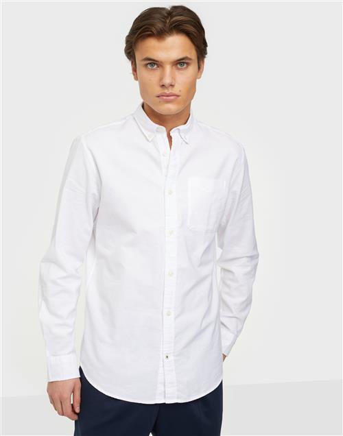 Jack & Jones Jjeoxford Shirt Ls Noos Hverdagsskjorter White Slim Fit