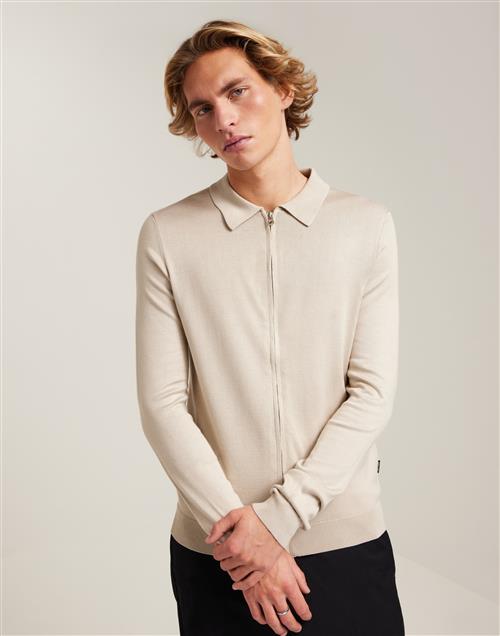 Only & Sons Onswyler Life Reg 14 Full Zip Shirt Trøjer med lynlås Silver Lining