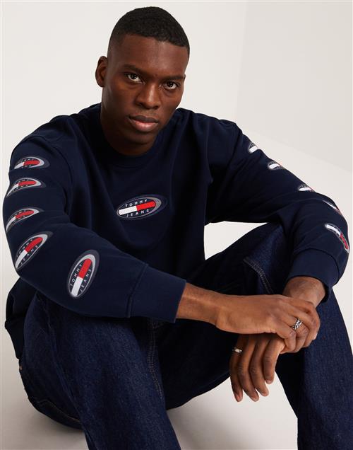 Tommy Jeans Tjm Rlx Archive Crew Ext Sweatshirts Dark Night Navy