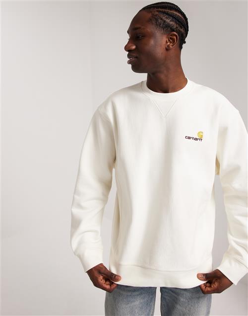 Carhartt WIP American Script Sweat Sweatshirts Hvid