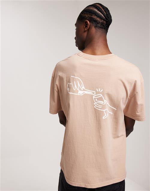 Solid SDIsmail Printed t-shirts Beige