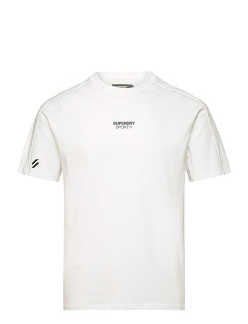 Se Superdry Sport Sport Tech Logo Relaxed Tee Superdry Sport White ved Booztlet