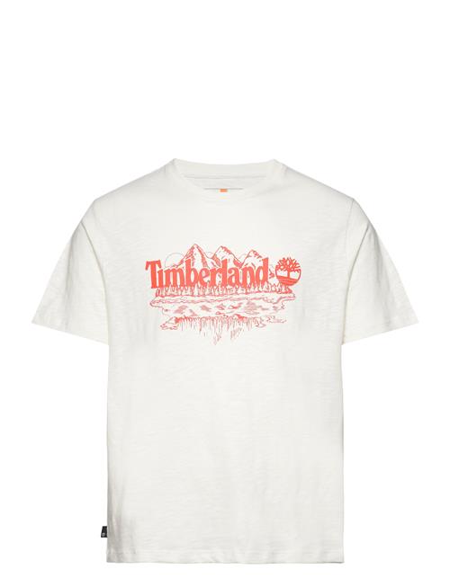 Timberland Short Sleeve Graphic Slub Tee Vintage White Timberland White