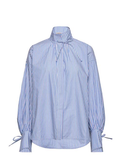 Stella Nova Striped Shirt With Tie Bands Stella Nova Blue