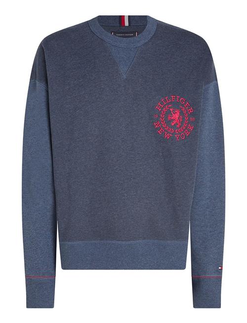 Small Crest Crewneck Tommy Hilfiger Navy