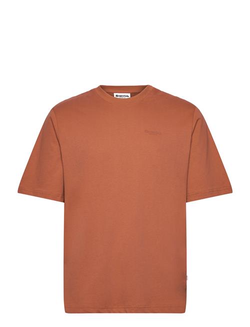 Mid Sleeve T-Shirt Gots Resteröds Brown