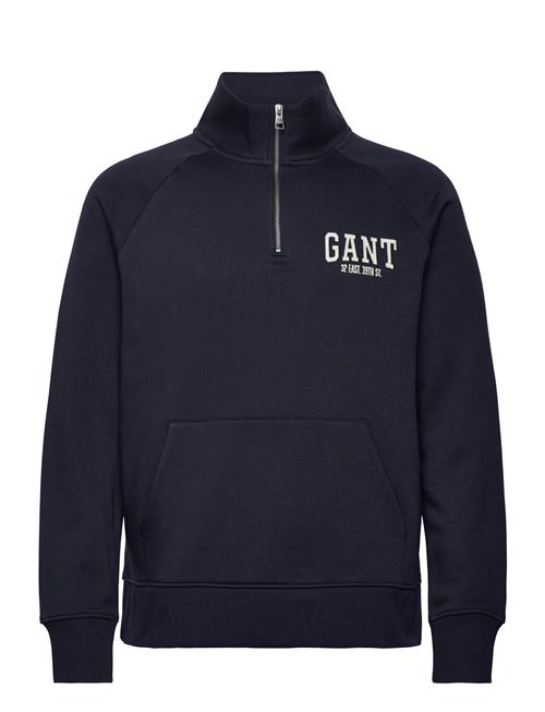 Se GANT Arch Half-Zip GANT Navy ved Booztlet