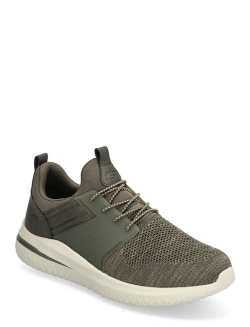 Se Skechers Mens Delson 3.0 - Cicada Skechers Green ved Booztlet