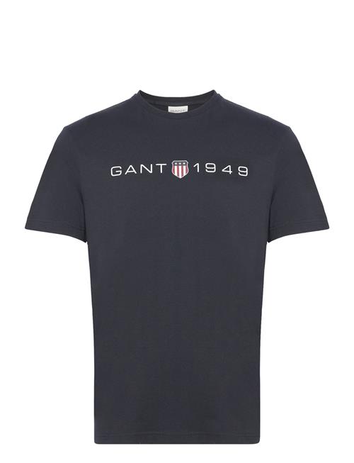 Printed Graphic Ss T-Shirt GANT Black