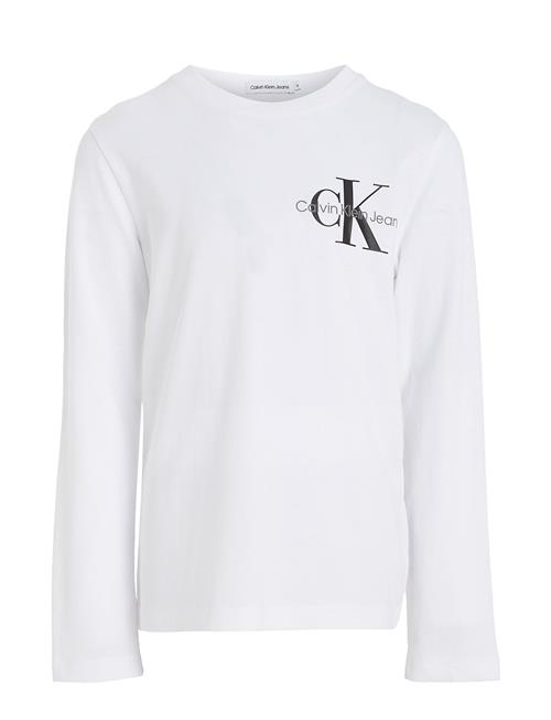 Calvin Klein Chest Monogram Ls Top Calvin Klein White