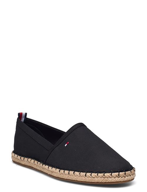 Se Tommy Hilfiger Basic Tommy Flat Espadrille Tommy Hilfiger Black ved Booztlet