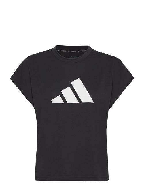 Se adidas Performance Train Icons Training Regular Fit Logo T-Shirt Adidas Performance Black ved Booztlet