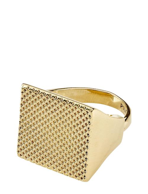 Se Pilgrim Pulse Recycled Signet Ring Pilgrim Gold ved Booztlet