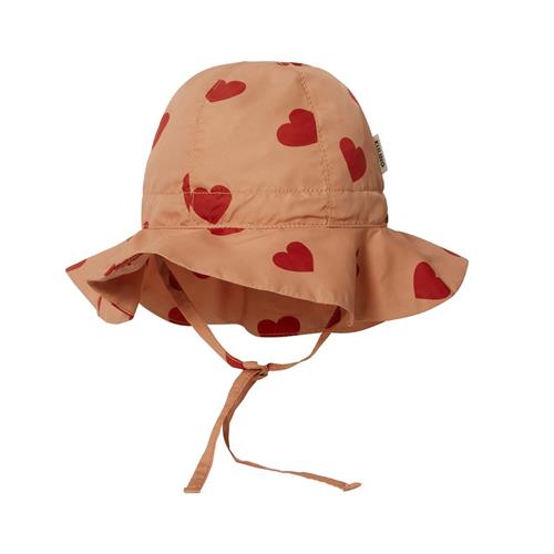 Kuling San Clemente Hjertemønstret Solhat Terracotta 48/50 cm  Orange.  48/50 cm  Unisex